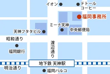 福岡オフィス地図