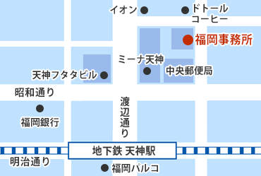 福岡オフィス地図